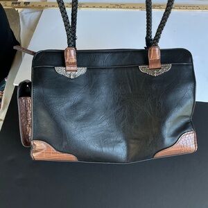 Black and Brown Leather Women’s hand bag.